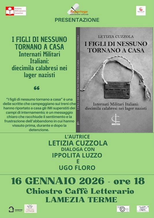 images A Lamezia la presentazione del libro  “I figli di nessuno tornano a casa. Internati Militari Italiani: diecimila calabresi nei lager nazisti”