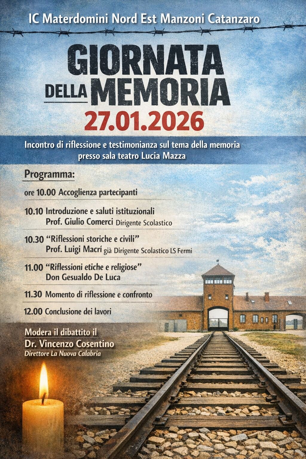 images Giornata della Memoria, a Catanzaro iniziativa dell'IC "Mater Domini EST Manzoni" nel plesso Bambinello Gesù