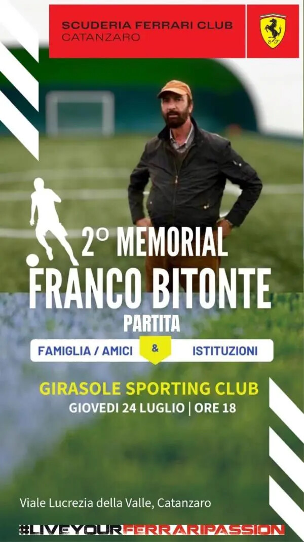 images Catanzaro, giovedì il secondo memorial dedicato a Franco Bitonte 