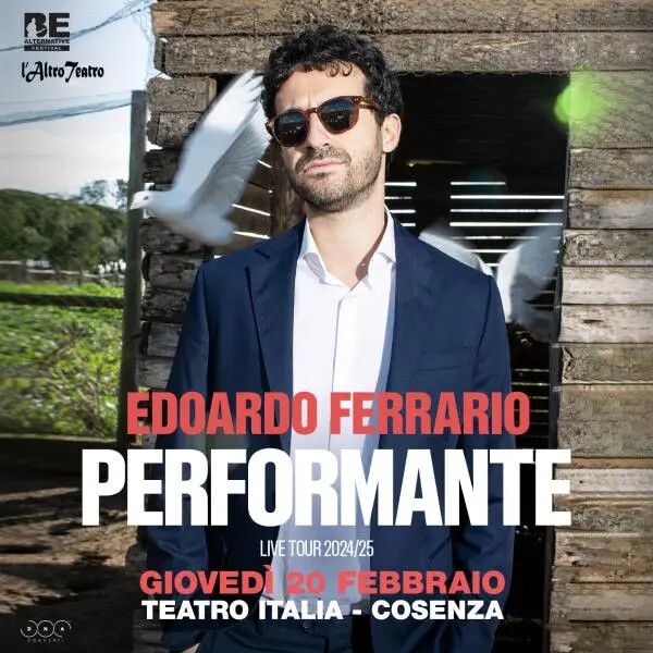 images Edoardo Ferrario presenta "PERFORMANTE" al Teatro Italia di Cosenza