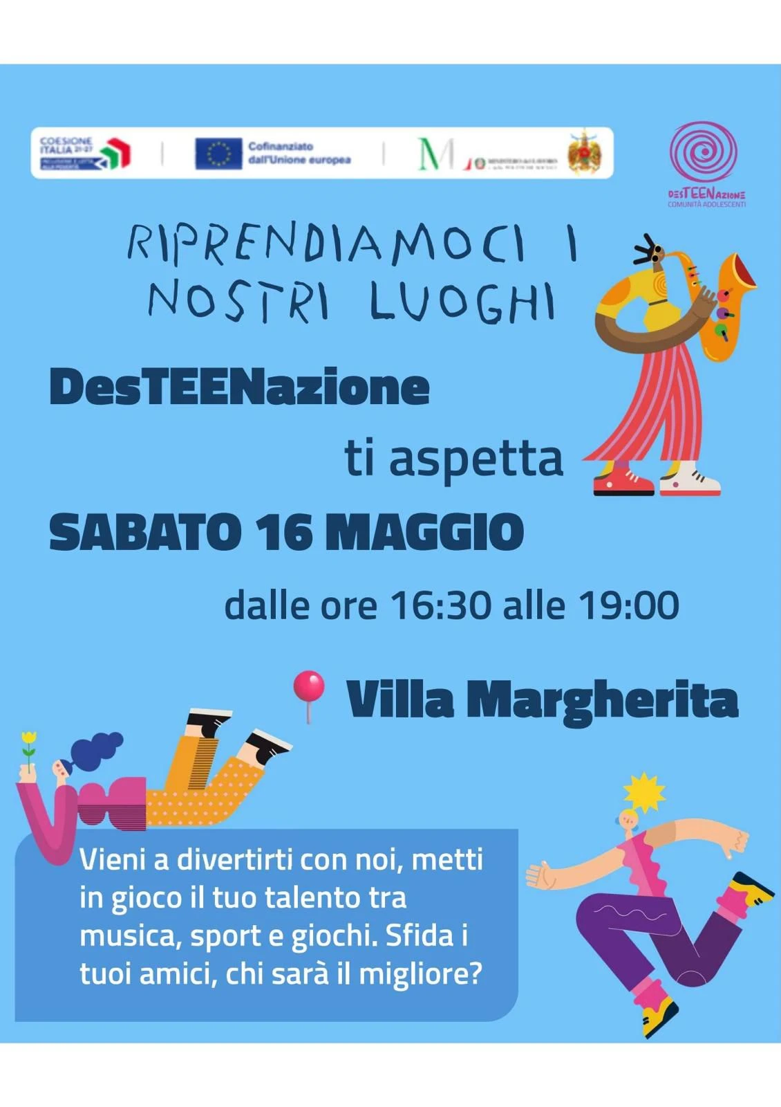 Catanzaro, "Riprendiamoci i nostri spazi": domani a Villa Margherita arriva "DesTEENazione"