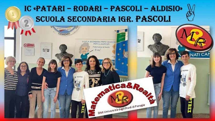 “Matematica& Realtà”, a Perugia primo premio per la scuola Pascoli di Catanzaro images “Matematica& Realtà”, a Perugia primo premio per la scuola Pascoli di Catanzaro