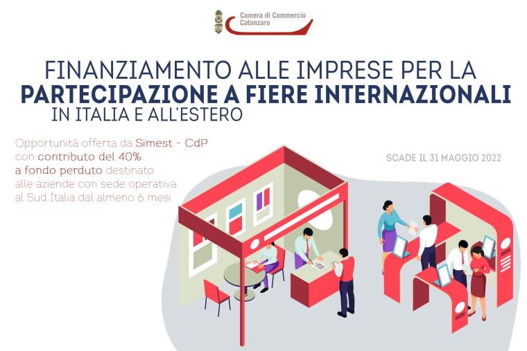 Fiere internazionali, la Camera di commercio di Catanzaro sostiene le imprese con finanziamenti "agevolati" images Fiere internazionali, la Camera di commercio di Catanzaro sostiene le imprese con finanziamenti "agevolati"