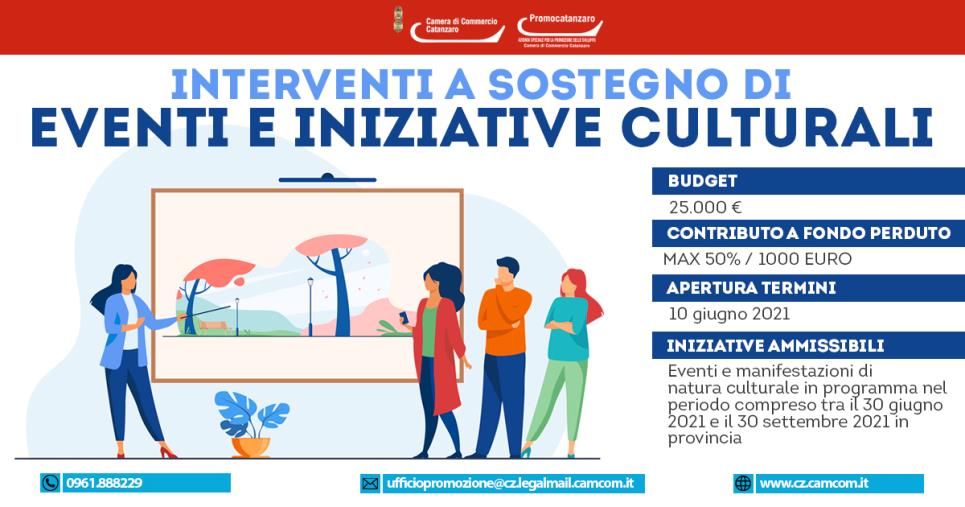 Catanzaro. Sostegno alle attività culturali: c’è il bando della Camera di Commercio images Catanzaro. Sostegno alle attività culturali: c’è il bando della Camera di Commercio