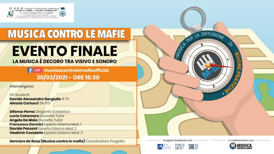 images Musica contro le mafie. Il progetto dell'Istituto "Green-Falcone e Borsellino" di Corigliano Rossano si conclude in diretta streaming