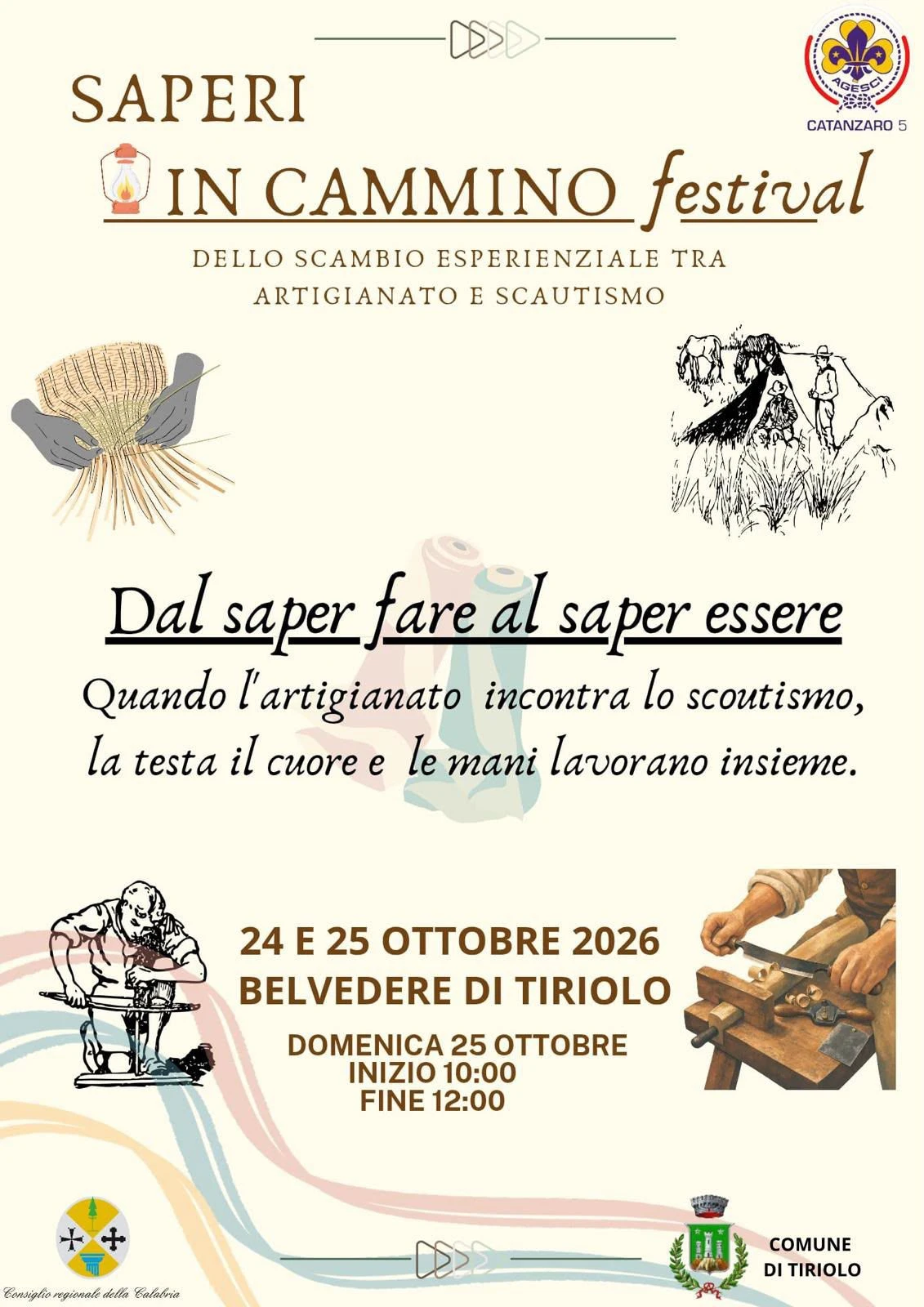 Il Gruppo Scout Catanzaro 5 dà il via al nuovo anno sociale con il festival "Saperi in Cammino" a Tiriolo