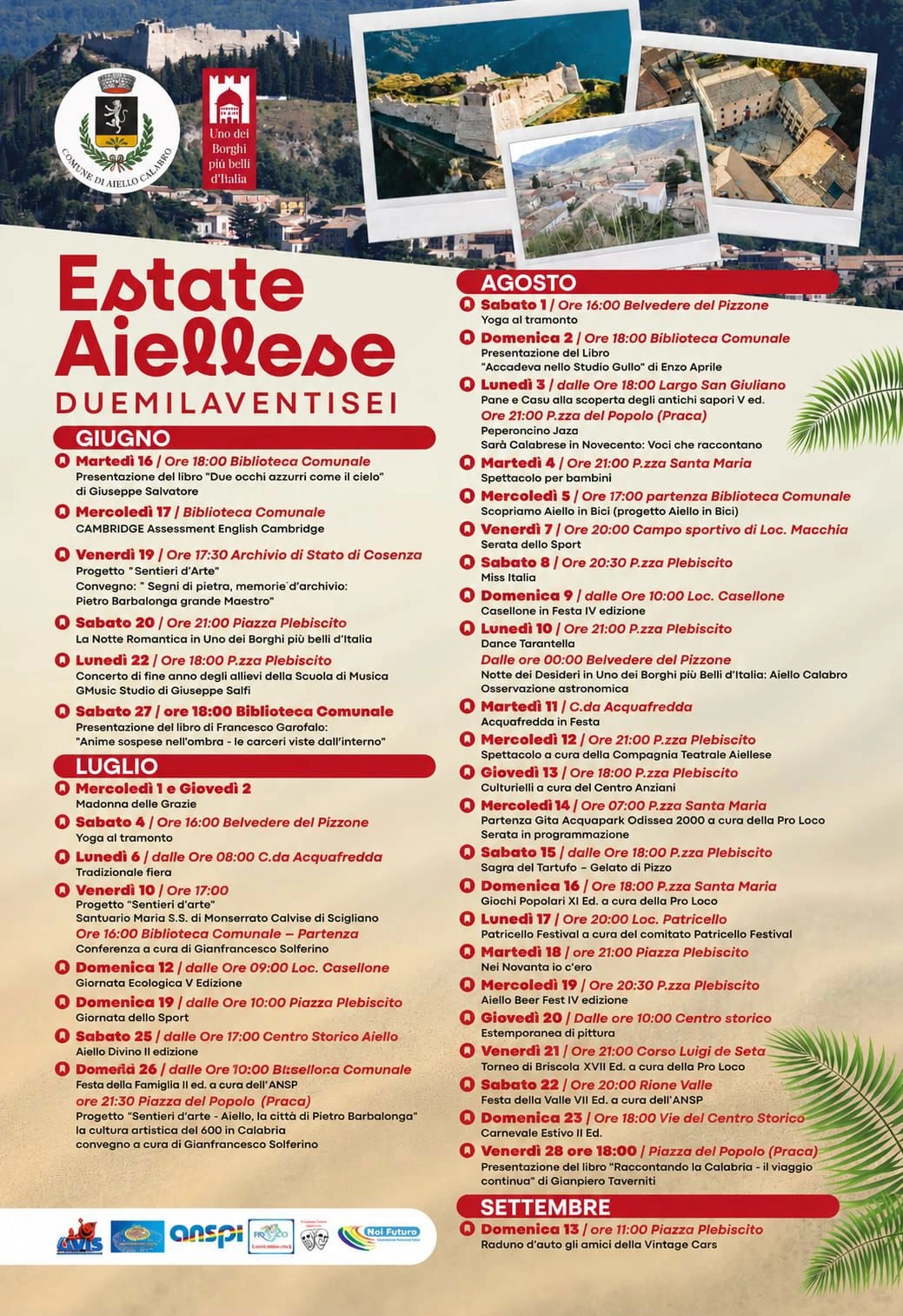 Estate 2026 ad Aiello Calabro: una stagione di cultura, tradizioni e futuro