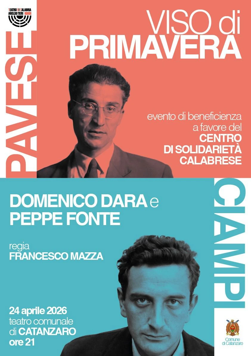 Anteprima nazionale a Catanzaro di “Viso di Primavera”: performance di Domenico Dara e Peppe Fonte