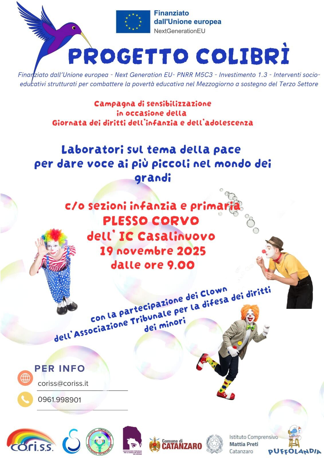 Catanzaro, per la Giornata dell'infanzia e l'adolescenza significativa iniziativa presso l'IC "Casalinuovo" di Corvo images Catanzaro, per la Giornata dell'infanzia e l'adolescenza significativa iniziativa presso l'IC "Casalinuovo" di Corvo