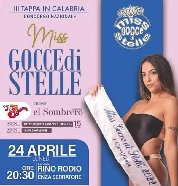 images Miss Gocce di Stelle: il 24 aprile la terza tappa regionale a Soverato