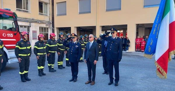 87º Anniversario Vigili del Fuoco, Bernardo: "Identità consolidata sul territorio" 