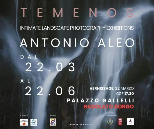 “Temenos” di Antonio Aleo a Badolato: nuova mostra fotografica al CAT di Palazzo Galellli images “Temenos” di Antonio Aleo a Badolato: nuova mostra fotografica al CAT di Palazzo Galellli