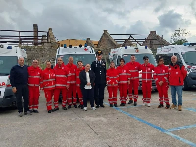 Visita del comandante provinciale dei Carabinieri Pellegrino al Comitato CRI di Catanzaro