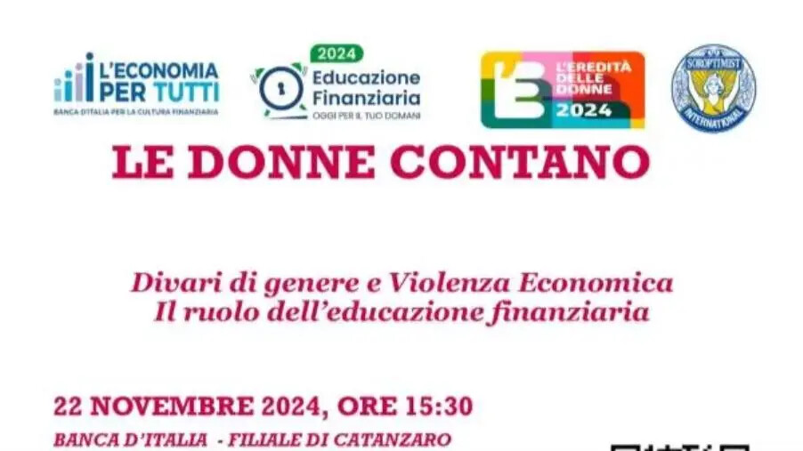 La Banca d'Italia di Catanzaro aderisce al Festival “L’eredità delle donne” images La Banca d'Italia di Catanzaro aderisce al Festival “L’eredità delle donne”