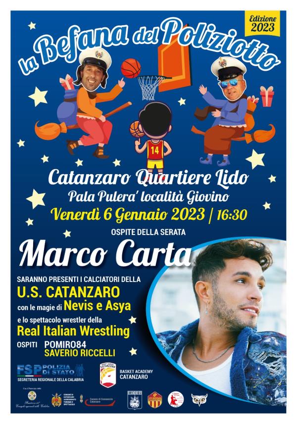 images Catanzaro, tutto pronto per la 'Befana del Poliziotto 2023'