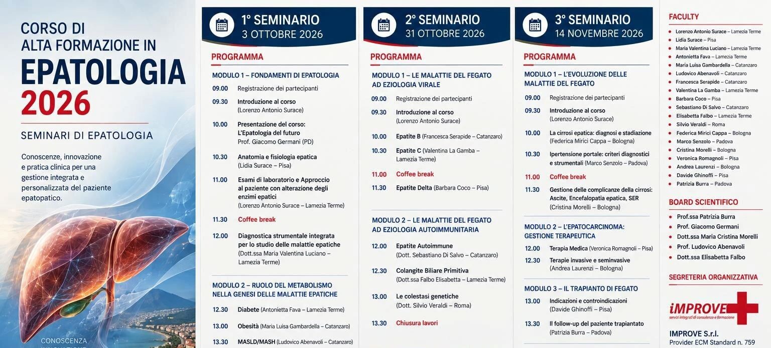images Lamezia Terme, al via il primo Corso di Alta Formazione in Epatologia