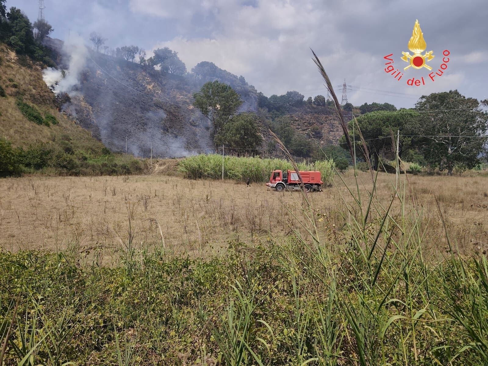 images ​Incendio boschivo a Pianopoli: domato dalle squadre di terra e dal mezzo aereo. Area messa in sicurezza
