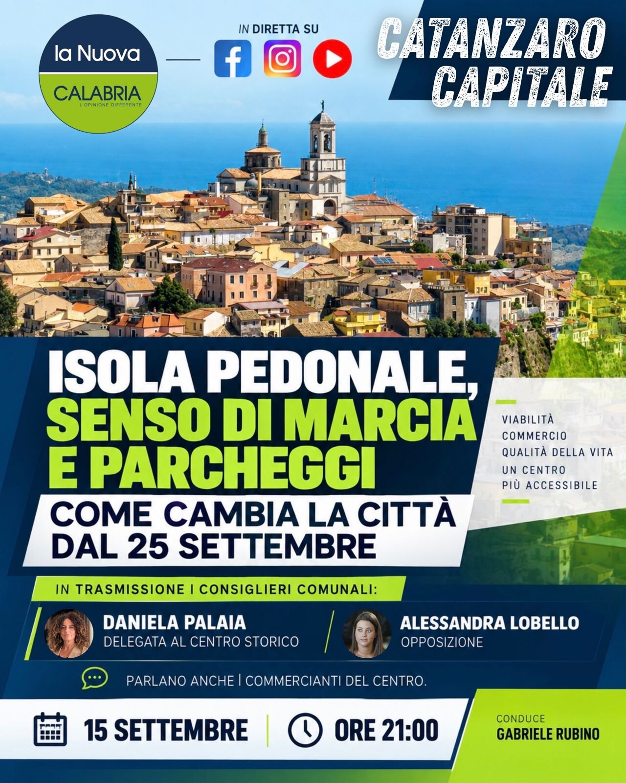 Catanzaro Capitale riparte da isola pedonale, senso di marcia e rilancio del centro (DIRETTA DALLE 21) images Catanzaro Capitale riparte da isola pedonale, senso di marcia e rilancio del centro (DIRETTA DALLE 21)