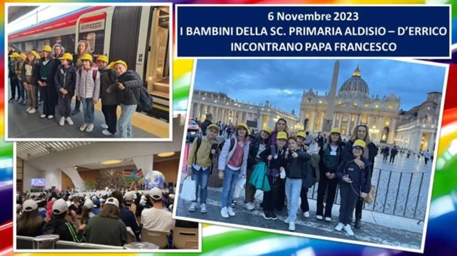 images Catanzaro, i bambini delle classi V "Aldisio" e "D’Errico" incontrano Papa Francesco