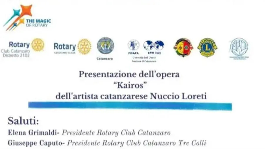 images Il Rotary Club di Catanzaro ospita la presentazione della nuova opera dell'artista catanzarese Nuccio Loreti
