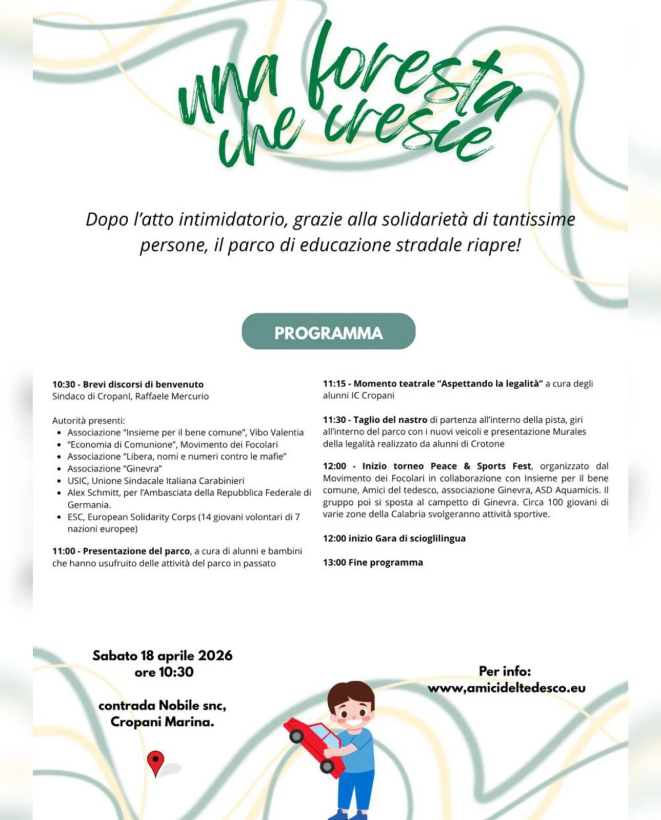 Cropani, Parco di Educazione Stradale: domani l’attesa riapertura