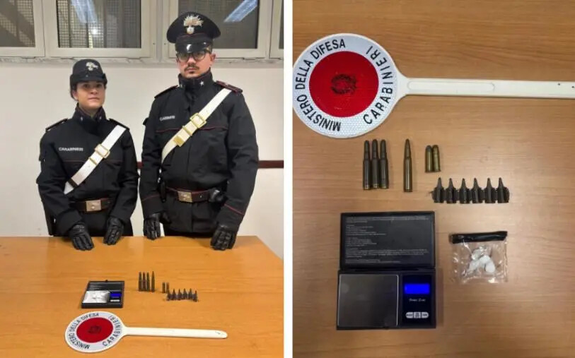 images Droga e parti di arma da guerra in casa: un arresto nel Crotonese 