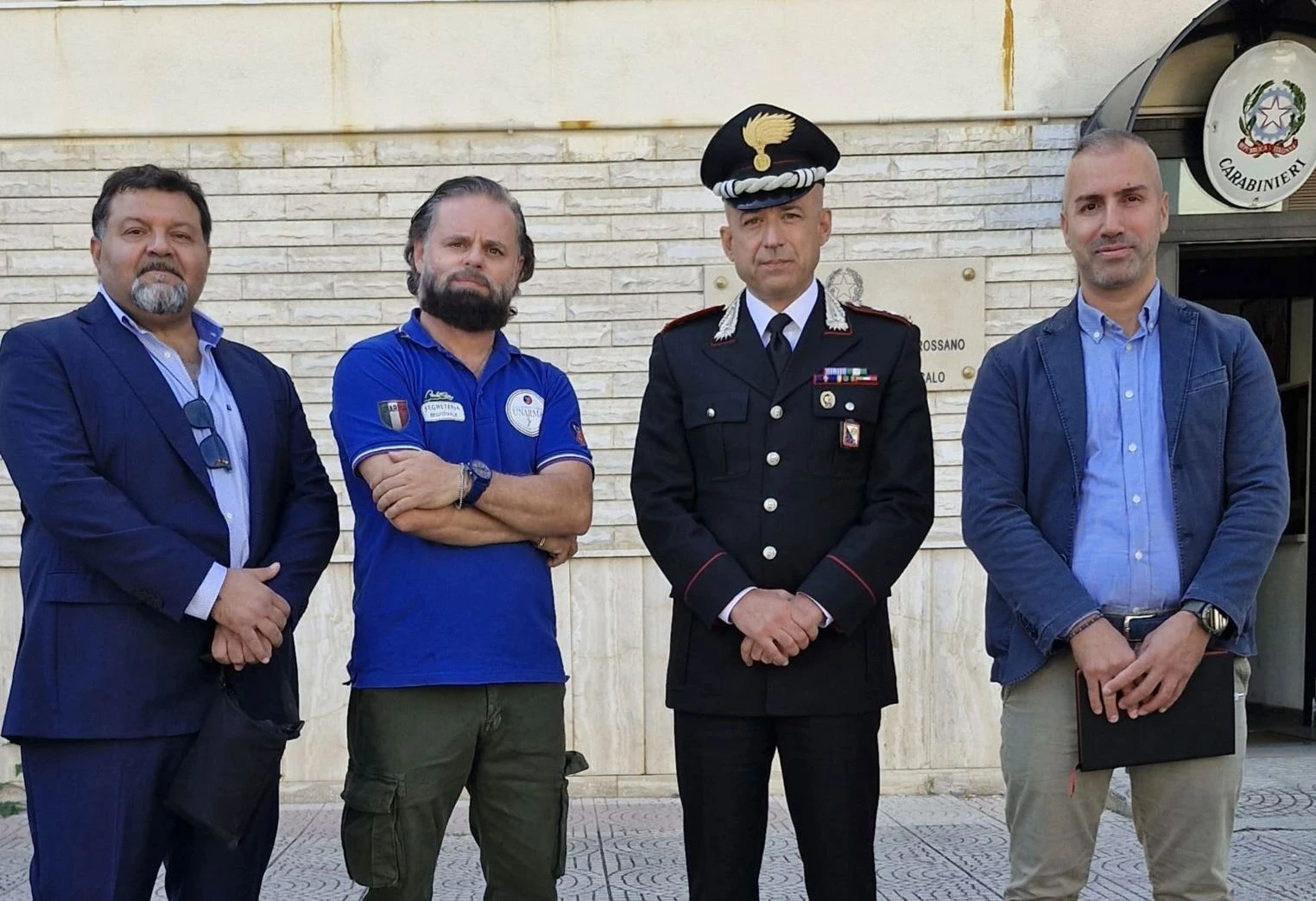 Unarma in visita a Corigliano-Rossano: “Accanto ai Carabinieri nei luoghi di lavoro”