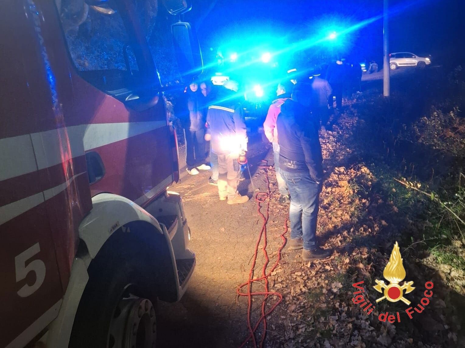 images Auto si ribalta nel Lametino, la conducente soccorsa dai vigili del fuoco 