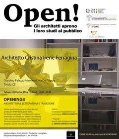 OPEN! Studi Aperti 2026: il 10 ottobre l’architettura incontra il pubblico nella provincia di Catanzaro images OPEN! Studi Aperti 2026: il 10 ottobre l’architettura incontra il pubblico nella provincia di Catanzaro