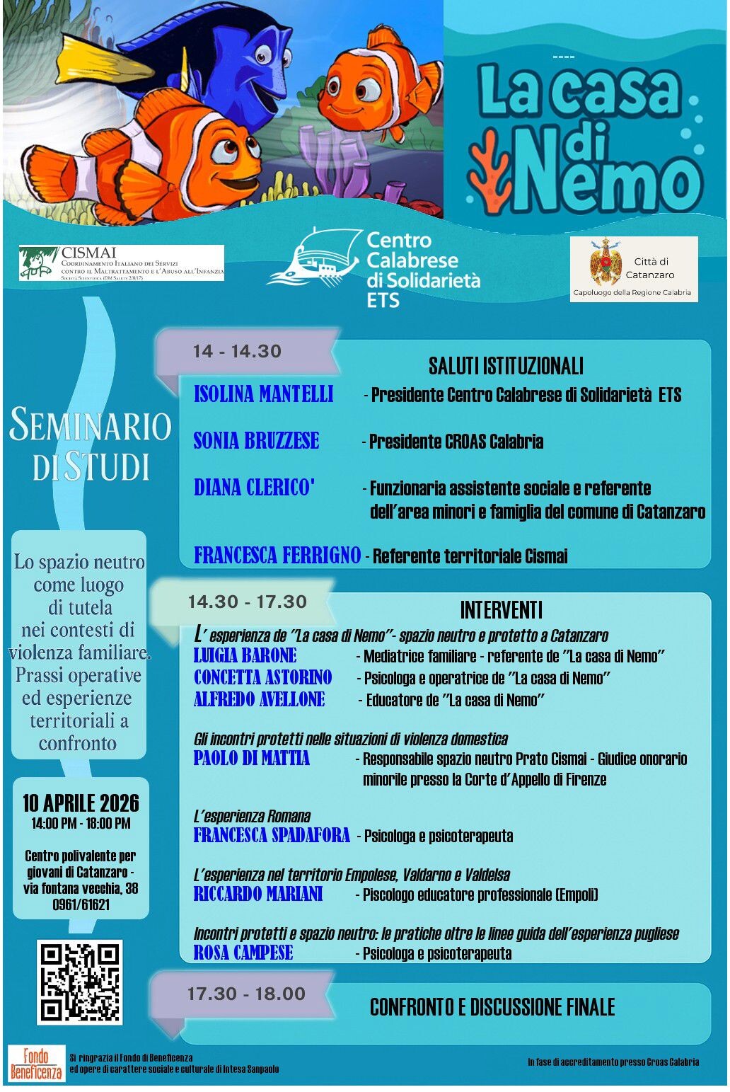 images Minori e famiglie fragili, a Catanzaro il confronto su “La Casa di Nemo” per rafforzare la tutela