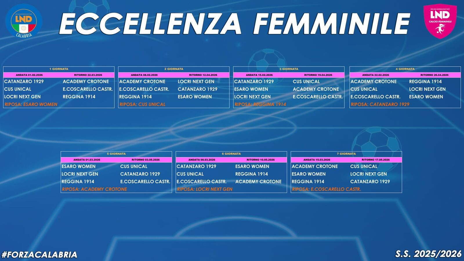 Calcio, presentato il campionato regionale di Eccellenza Femminile s.s. 2025/2026 images Calcio, presentato il campionato regionale di Eccellenza Femminile s.s. 2025/2026