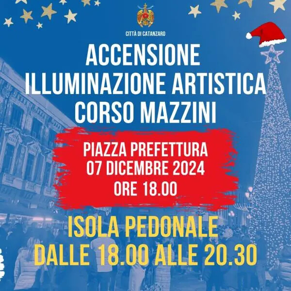 images Si accende il Natale a Catanzaro: il 7 dicembre start alle luminarie e al videomapping artistico