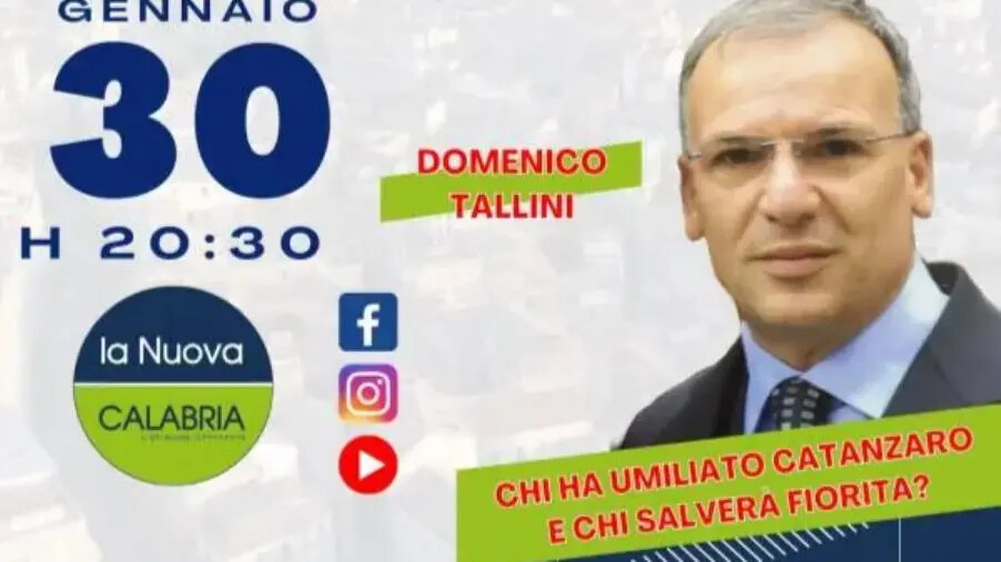 Catanzaro Capitale, Domenico Tallini all'attacco (DIRETTA 20.30) images Catanzaro Capitale, Domenico Tallini all'attacco (DIRETTA 20.30)