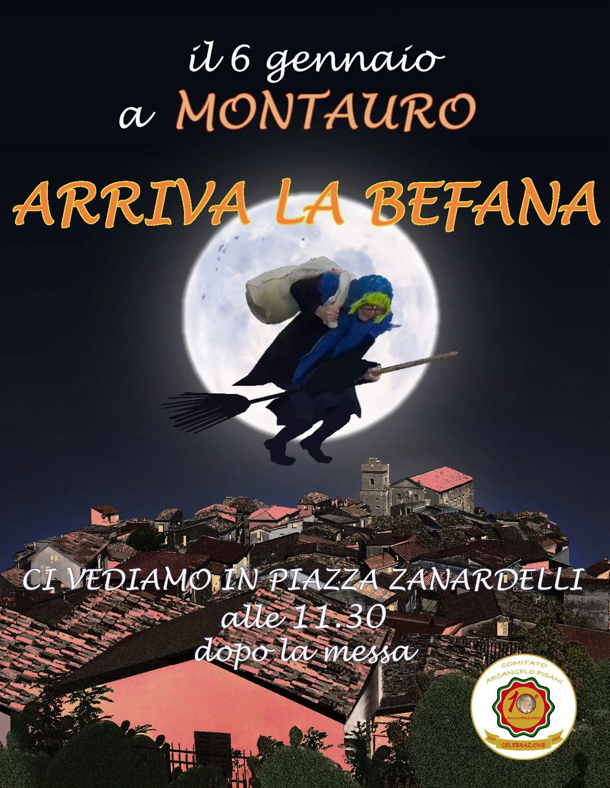 A Montauro il Comitato "Arcangelo Pisani" il 6 gennaio presenta "La Befana dei bambini"