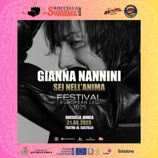 Roccella Summer Festival 2025, Gianna Nannini apre la nuova edizione al Teatro al Castello images Roccella Summer Festival 2025, Gianna Nannini apre la nuova edizione al Teatro al Castello
