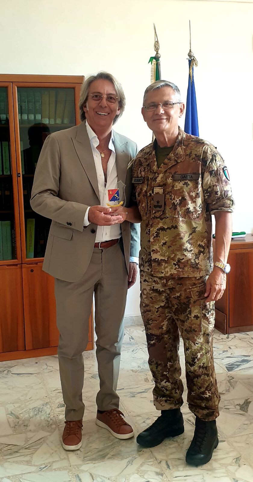 images Aba Catanzaro, il saluto del Comando Militare Esercito Calabria al direttore uscente Virgilio Piccari 