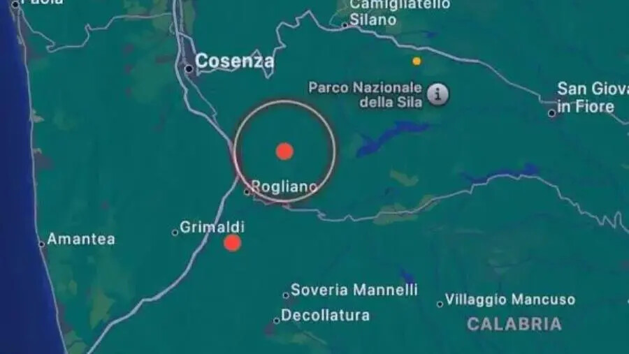 images Scossa di terremoto nel Cosentino, magnitudo 3.7: avvertita anche a Catanzaro
