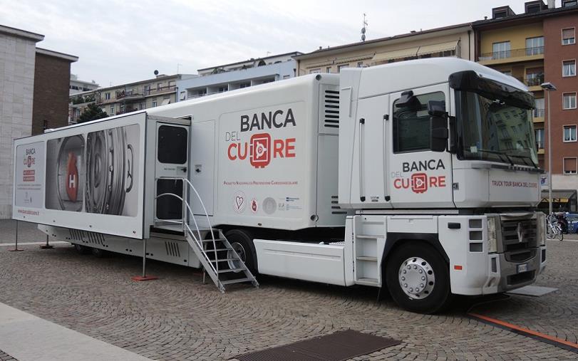 Dal 16 al 18 aprile a Polistena arriva il Truck Tour "Banca del Cuore" per la prevenzione cardiovascolare gratuita