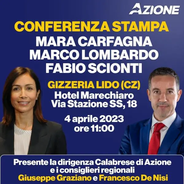 Azione, domani 4 aprile Mara Carfagna a Gizzeria images Azione, domani 4 aprile Mara Carfagna a Gizzeria