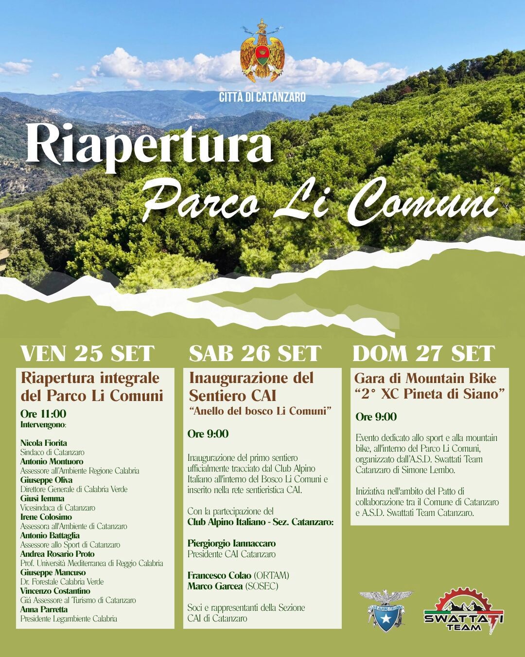 Il Parco Li Comuni torna alla città: dal 25 al 27 settembre tre giornate per la riapertura integrale del polmone verde di Siano images Il Parco Li Comuni torna alla città: dal 25 al 27 settembre tre giornate per la riapertura integrale del polmone verde di Siano