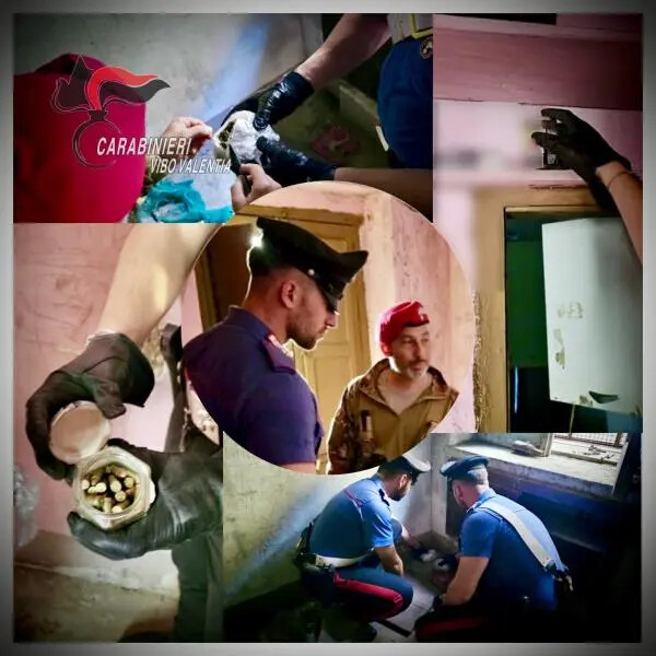 Controlli nella parte vecchia di Gerocarne in case abbandonate: trovate munizioni e droga images Controlli nella parte vecchia di Gerocarne in case abbandonate: trovate munizioni e droga