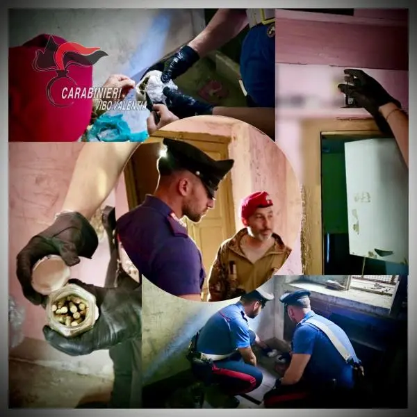 Controlli nella parte vecchia di Gerocarne in case abbandonate: trovate munizioni e droga images Controlli nella parte vecchia di Gerocarne in case abbandonate: trovate munizioni e droga