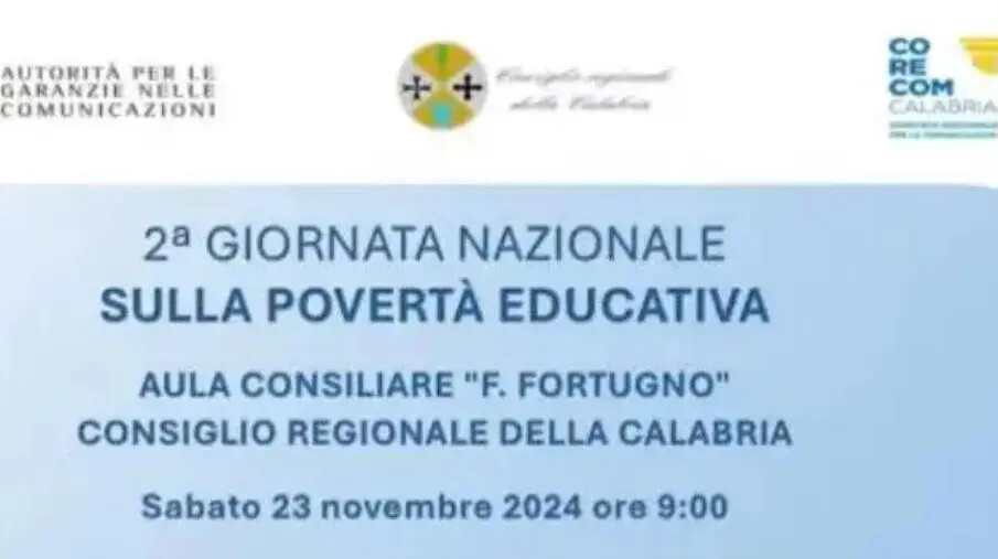 images Reggio Calabria, il 23 novembre la seconda Giornata Nazionale sulla povertà educativa 