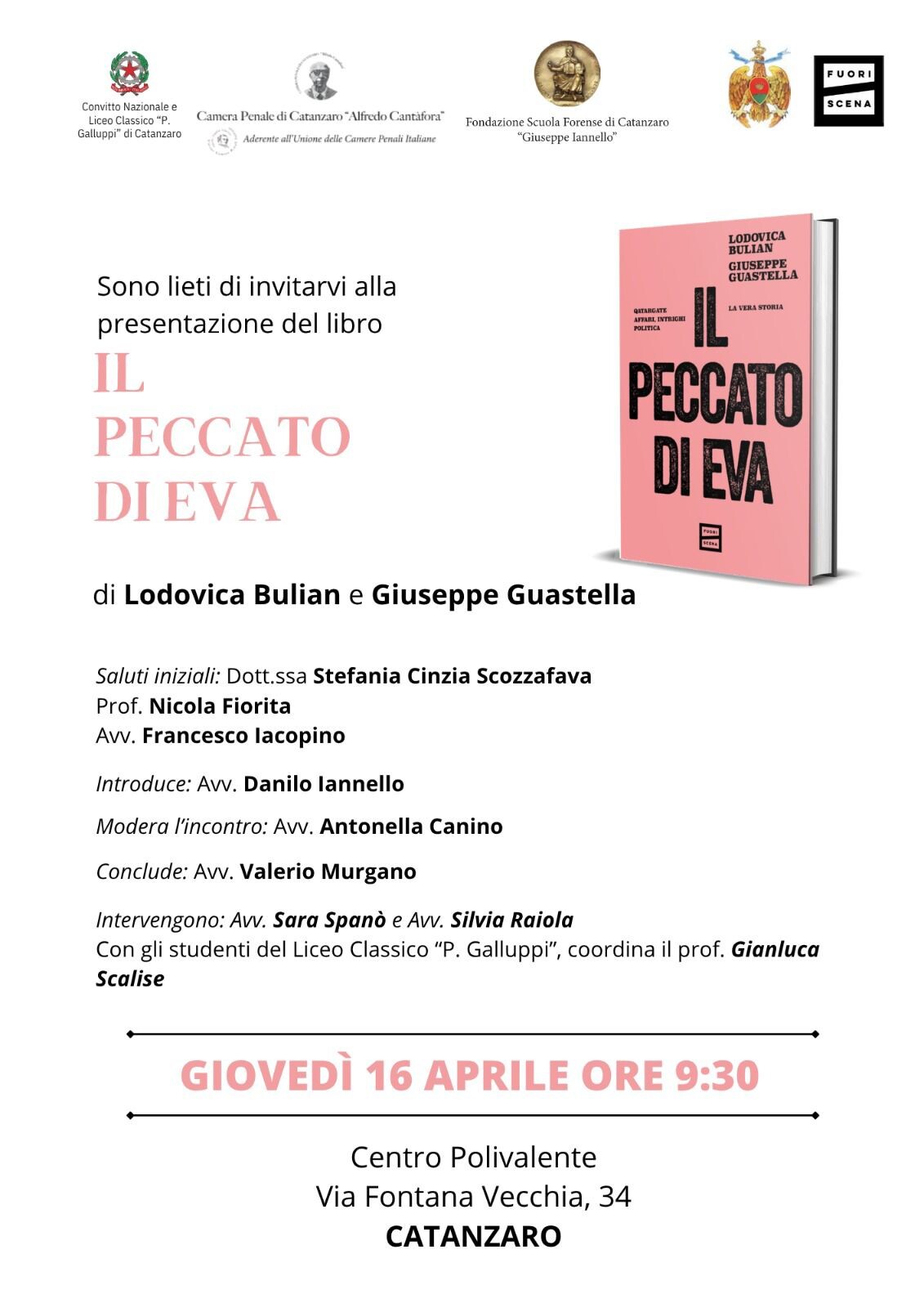 images Catanzaro, la Camera Penale 'Cantàfora' presenta "Il peccato di Eva" con la partecipazione attiva degli studenti