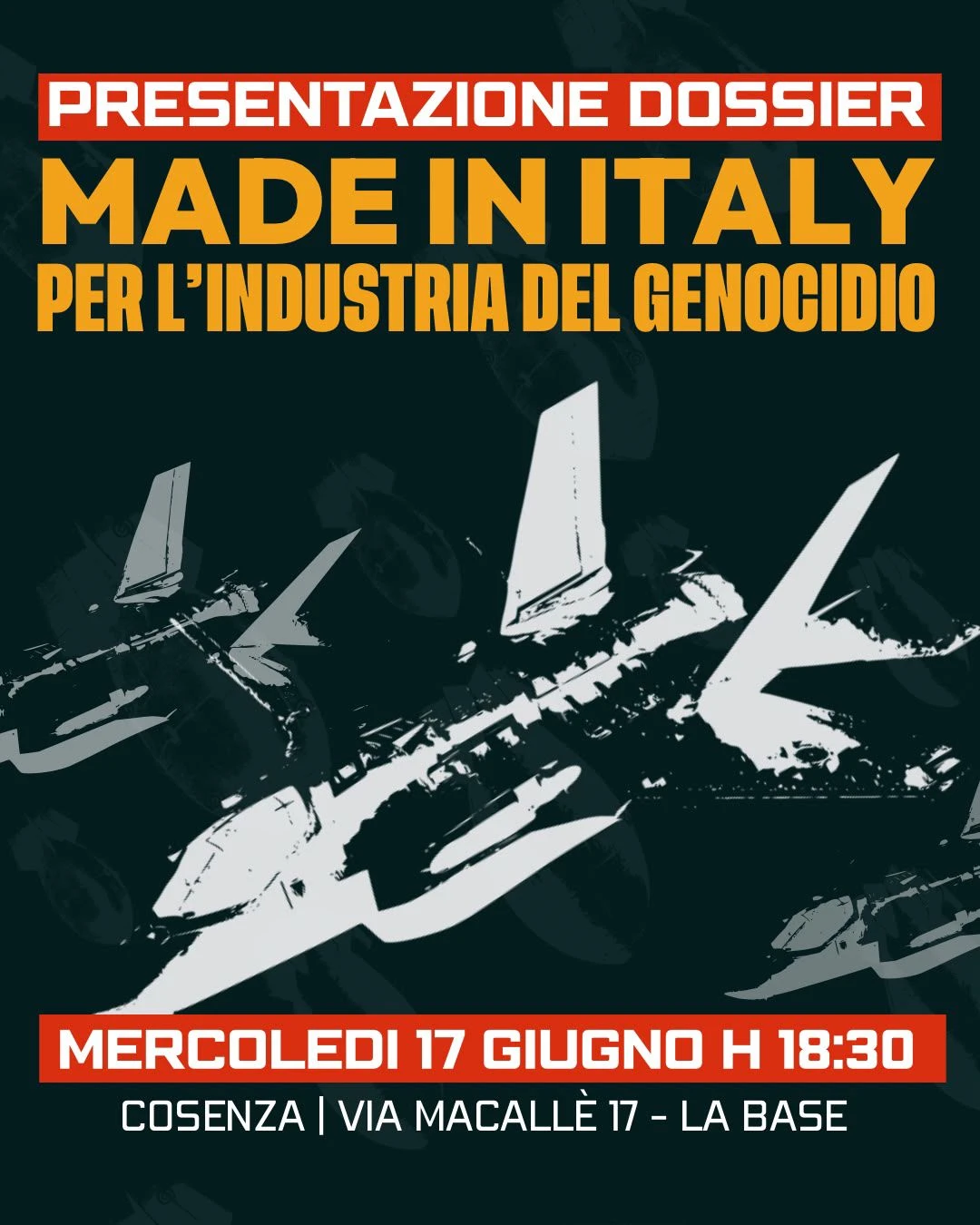 "Made in Italy e industria del genocidio", ne discutono a Rende i Giovani Palestinesi