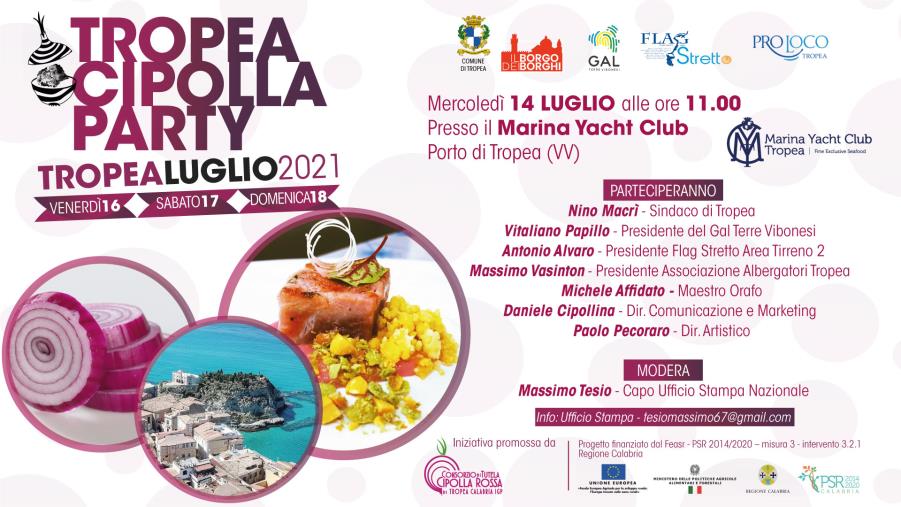 Tropea. Arriva il "Cipolla Party": 3 giorni di eventi per celebrare l'icona del Made in Calabria
 images Tropea. Arriva il "Cipolla Party": 3 giorni di eventi per celebrare l'icona del Made in Calabria