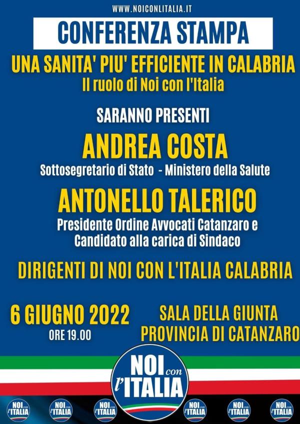 Comunali Catanzaro, il sottosegretario alla Salute Andrea Costa a sostegno di Talerico images Comunali Catanzaro, il sottosegretario alla Salute Andrea Costa a sostegno di Talerico