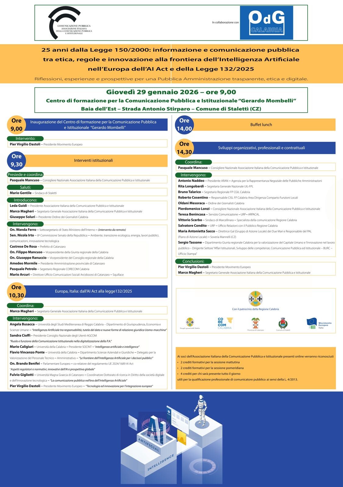 images A Stalettì una giornata di formazione sugli effetti dell’IA nella PA dopo 25 anni dalla Legge 150/2000