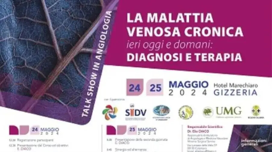 La malattia venosa cronica: diagnosi e terapia nel convegno del 24 e 25 maggio a Gizzeria images La malattia venosa cronica: diagnosi e terapia nel convegno del 24 e 25 maggio a Gizzeria