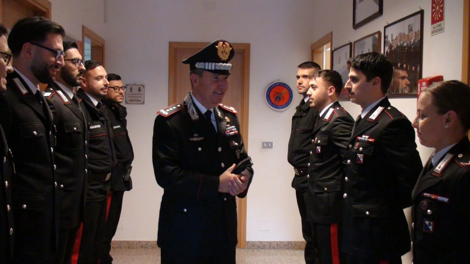 Arma, il generale di Corpo d’Armata Claudio Domizi in visita ai carabinieri del Gruppo di Locri